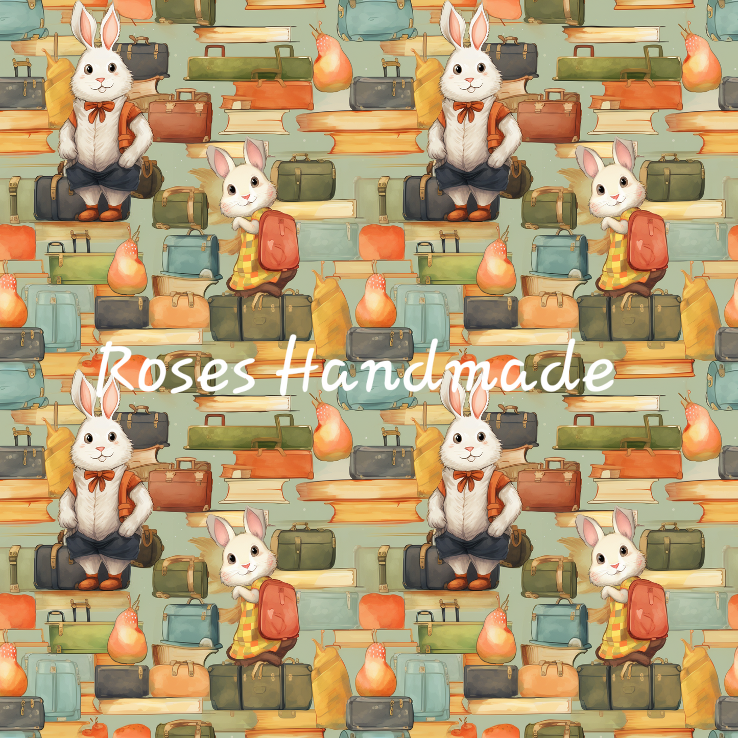 Scholarly Bunnies Seamless File