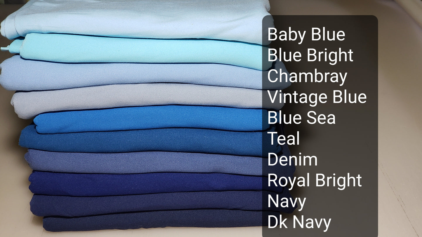 Dark Navy Double Brushed Poly