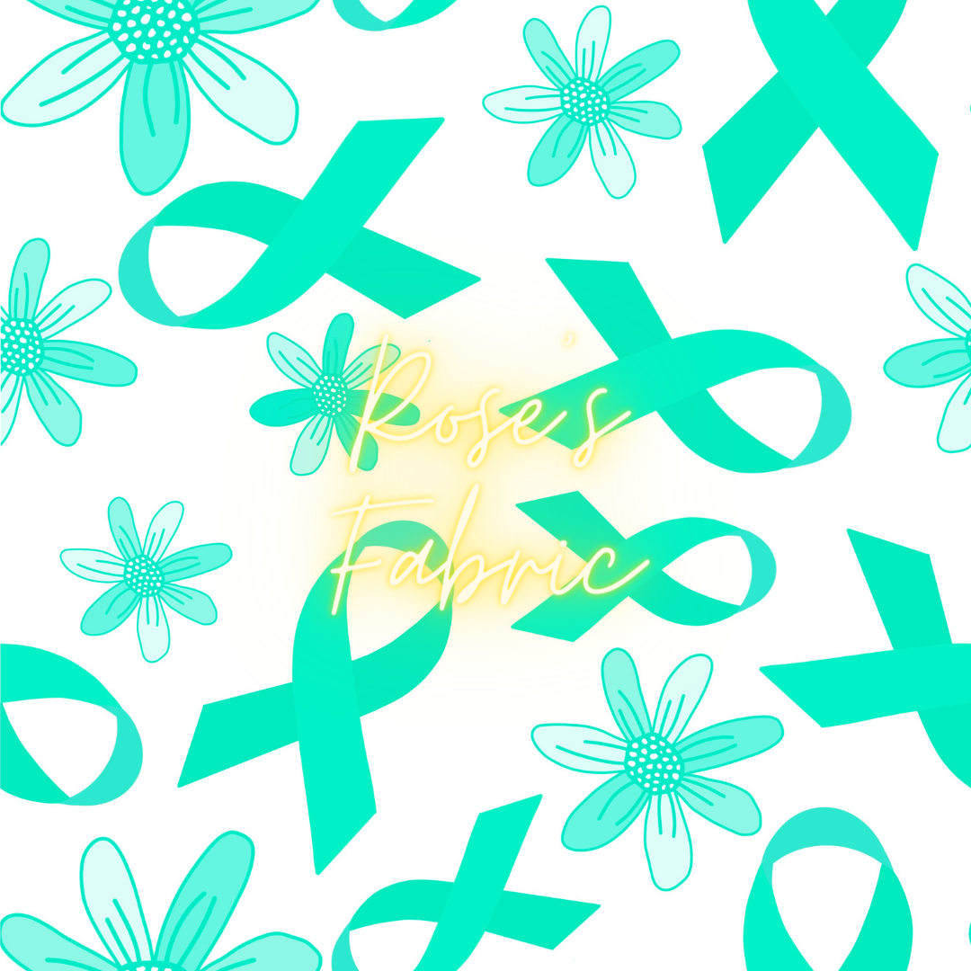 Teal Ribbon Seamless File