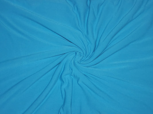Aqua Blue Double Brushed Poly