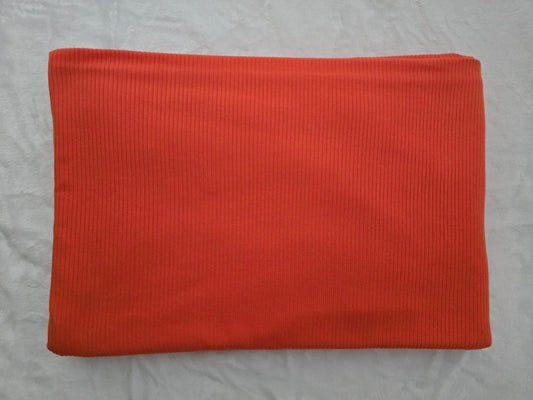 Orange  Rib Knit