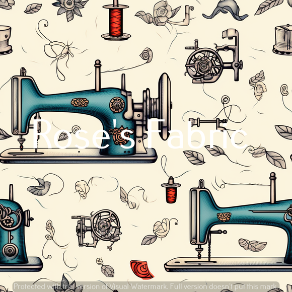 Vintage Sewing Machine Seamless File