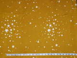 Mustard Stars Double Brushed Poly