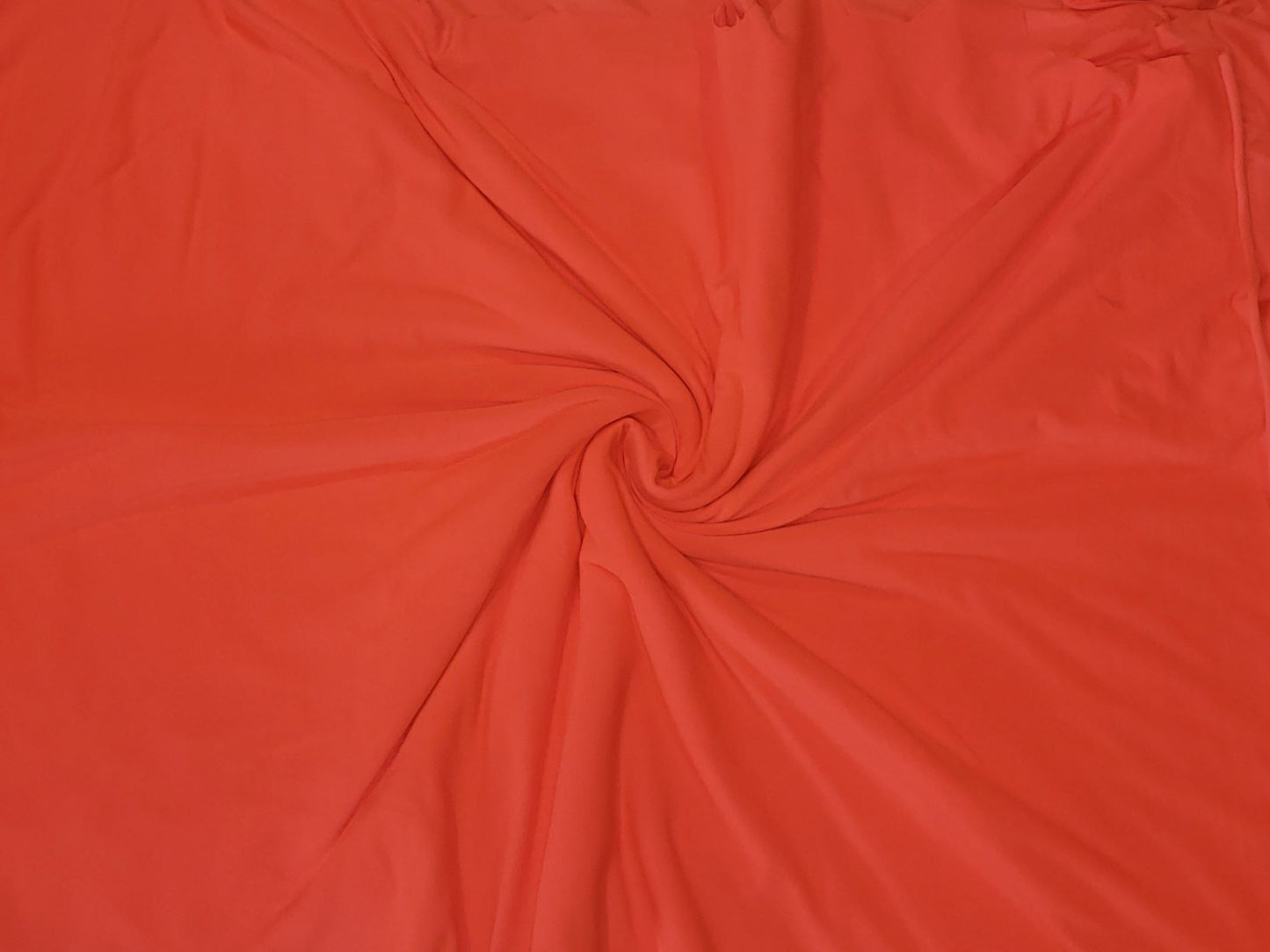 Neon Orange Double Brushed Poly