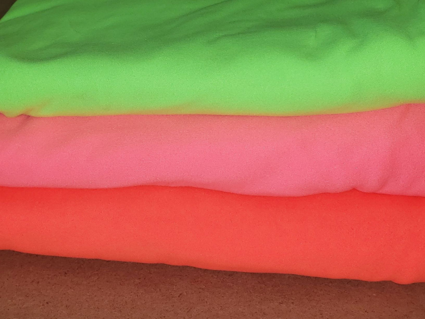 Neon Orange Double Brushed Poly