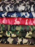 Pink Camo (220GSM Weight) Double Brushed Poly