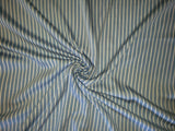 Sky Blue with Ivory Stripe 100% Rayon Jacquard Print