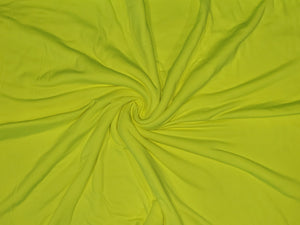 Neon Yellow Double Brushed Poly