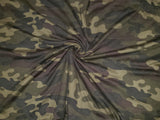 Tobacco Camouflage Double Brushed Poly