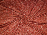 Red Glitter Double Brushed Poly