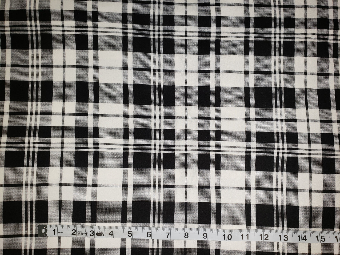 Ivory/Black Plaid DBP