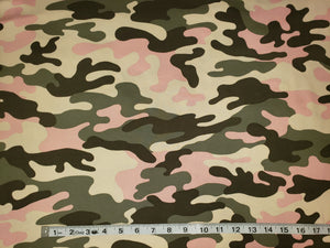 Seaweed Camouflage Double Brushed Poly