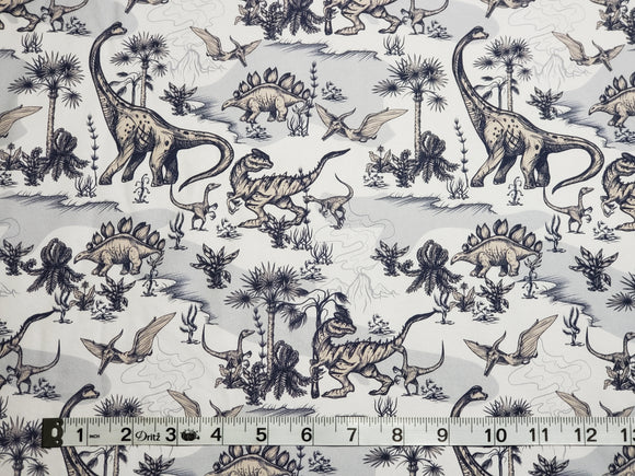 Dinosaur Land Cotton Lycra Custom