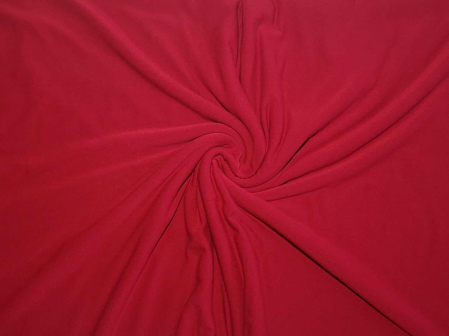 Red Double Brushed Poly