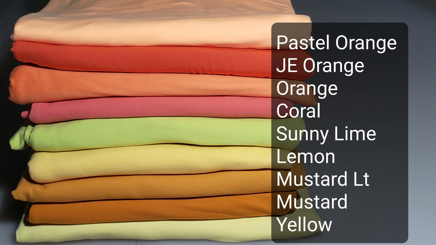 Coral Double Brushed Poly