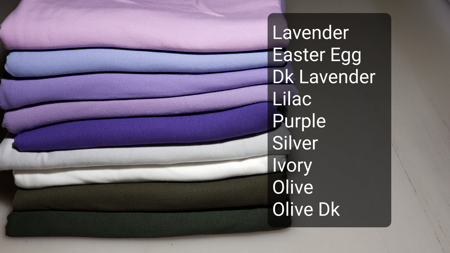 Purple  Double Brushed Poly