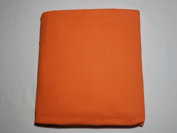 Orange Bright Rib Knit