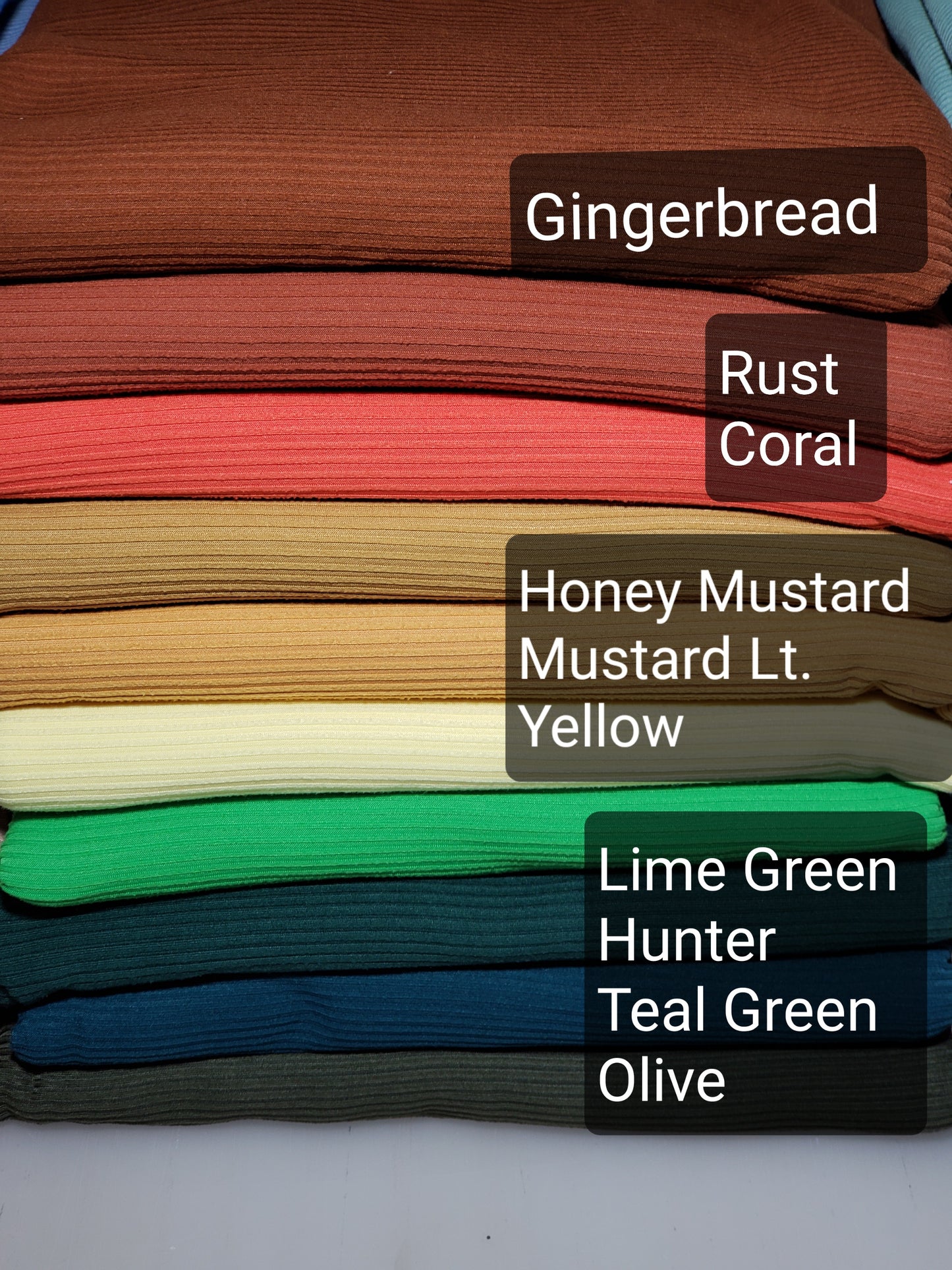 Rust Rib Knit