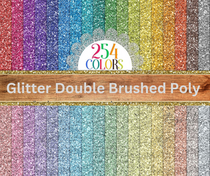 Glitter Double Brushed Poly