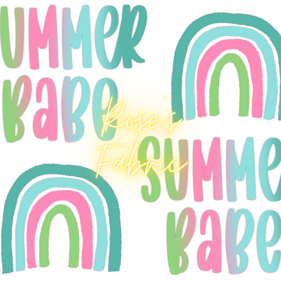 Rainbow Summer Babe Seamless File