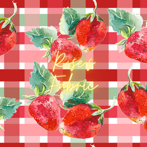 Plaid Strawberries Seamless File