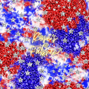 Red White Blue Silver Stars Seamless File