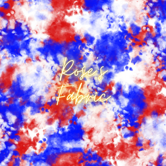 Red White Blue Tie Dye Seamless File