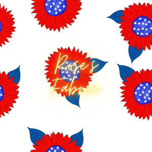 4th of July Floral Seamless File