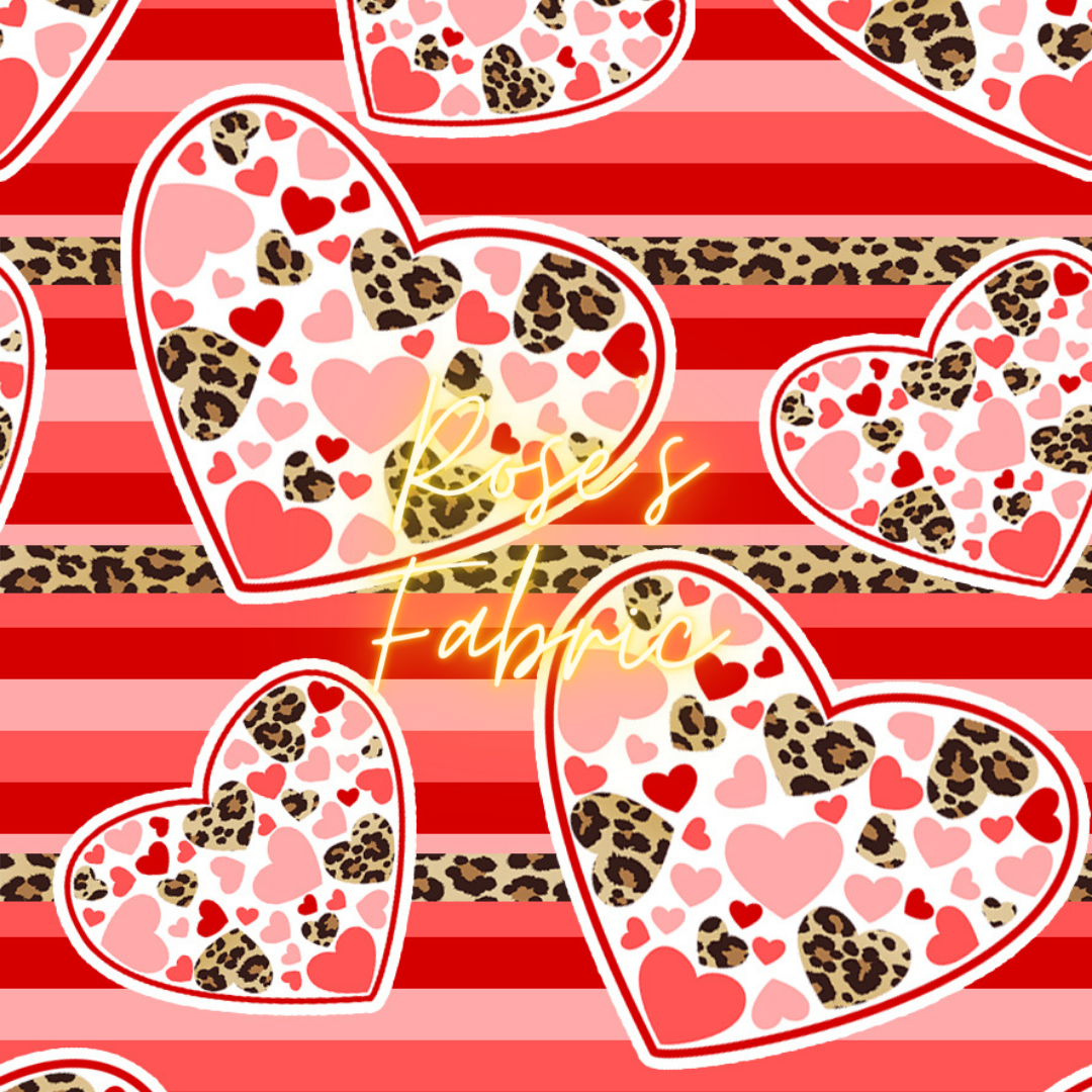 Stripe Hearts Seamless File