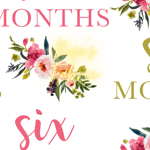 Six Months Floral Seamless File
