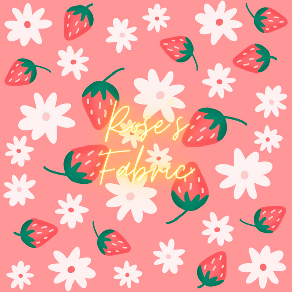 Strawberries Floral Seamless File