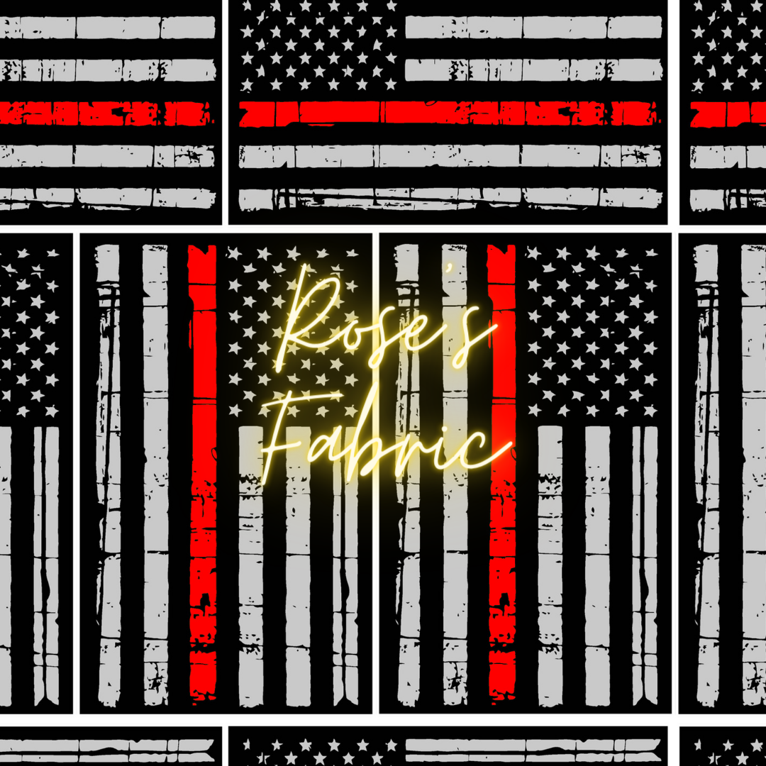 Firefighter Support Flag Seamless File