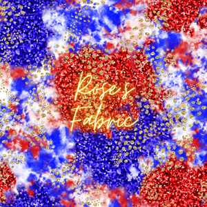 Red White Blue Gold Foil Seamless File