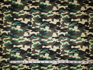 Woodland Camo (220GSM Weight) Double Brushed Poly